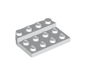 LEGO Weiß Platte 3 x 4 x 0.7 Gerundet (3263)