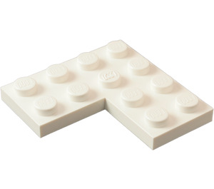 LEGO blanc assiette 4 x 4 Coin (2639)