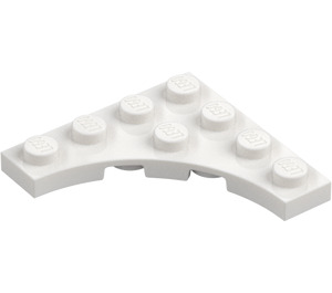 LEGO Biały Talerz 4 x 4 z Circular Cut Out (35044)