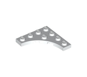 LEGO Weiß Platte 4 x 4 mit Circular Cut Out (35044)