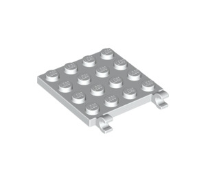 LEGO White Plate 4 x 4 with Clips (No Gap in Clips) (11399)