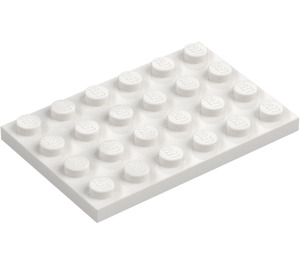 LEGO Hvit Plate 4 x 6 (3032)