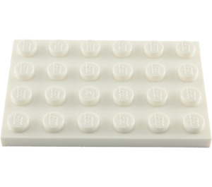 LEGO White Plate 4 x 6 (3032)