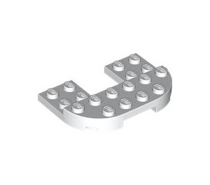 LEGO Weiß Platte 4 x 6 x 0.7 mit Abgerundete Ecken (89681)