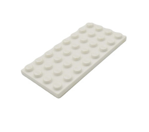 LEGO Blanc assiette 4 x 8 avec Waffle Underside