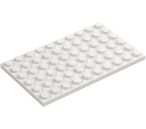 LEGO Blanc assiette 6 x 10 (3033)