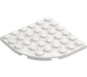 LEGO White Plate 6 x 6 Round Corner (6003)