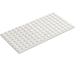 LEGO Hvit Plate 8 x 16 (92438)