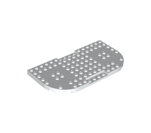 LEGO White Plate 8 x 16 x 0.7 with Rounded Corners (74166)
