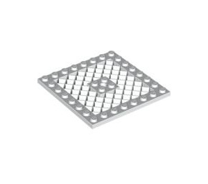 LEGO White Plate 8 x 8 with Grille (Hole in Center) (4047 / 4151)