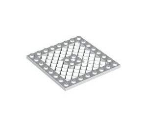 LEGO White Plate 8 x 8 with Grille (No Hole in Center) (4151)