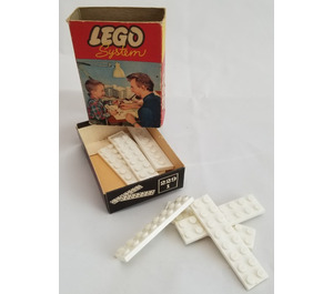 LEGO blanc Plates 2 x 8 (x8) 229.1