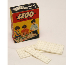 LEGO Wit Plates 4 x 8 en 2 x 8 228
