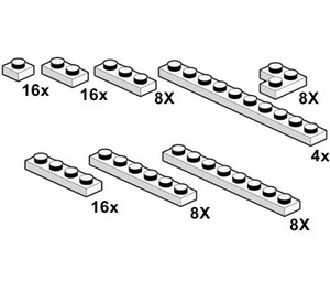 LEGO White Plates Set 10065