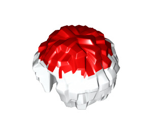 LEGO White Pom Pom with Red Top (10880 / 87997)