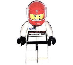 LEGO White Porsche Driver Minifigure