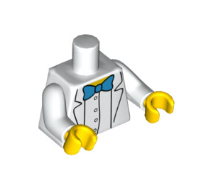 LEGO White Professor Frink Minifig Torso (973 / 88585)