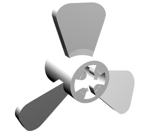LEGO White Propeller with 3 Blades (6041)