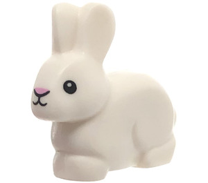 LEGO White Rabbit with Pink Nose and Black Round Eyes (33026 / 49584)