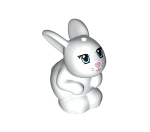 LEGO White Rabbit with Pink Nose and Blue Eyes (11821 / 98942)