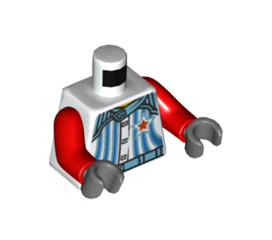 LEGO White Racers Torso (973 / 76382)