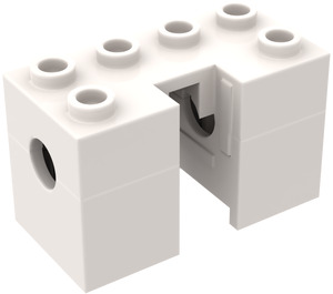 LEGO White Rack Winder without Axle