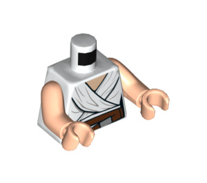 LEGO Wit Rey in Wit Robes Minifig Torso (973 / 76382)