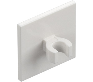 LEGO White Roadsign Clip-on 2 x 2 Square with Open 'O' Clip (15210 / 65673)