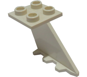 LEGO White Rudder 2 x 2 x 4 with Plate (3479)