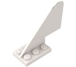 LEGO White Rudder 2 x 5 x 3.7 (3587)