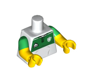 LEGO White Rugby Player Minifig Torso (973 / 16360)