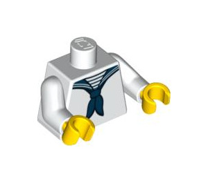 LEGO Bianco Marinaio Busto (973 / 88585)