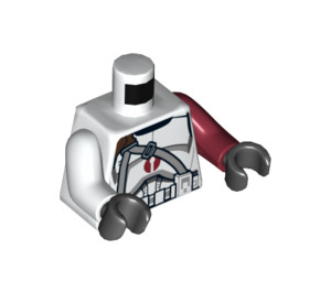 LEGO White Saleucami Clone Trooper Minifig Torso (973 / 76382)
