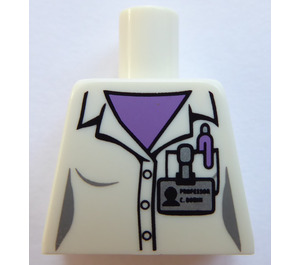 LEGO blanc Scientist Torse sans bras (973)