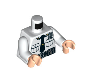 LEGO White Security Guard Minifig Torso (973 / 76382)