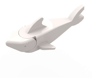 LEGO White Shark with Rounded Nose without Gills