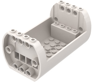 LEGO hvid Shell 6 x 10 x 4 1/3 Udenfor Sløjfe (49949)