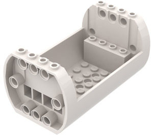 LEGO White Shell 6 x 10 x 4 1/3 Outside Bow (49949)