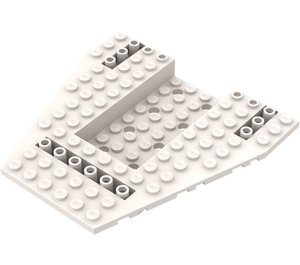 LEGO Weiß Ship Vorderseite 12 x 12 x 1 1/3 (43979)