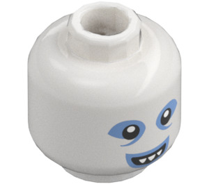 LEGO White Shock Minifigure Head (Recessed Solid Stud) (3274)