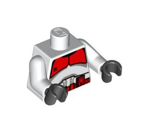 LEGO Hvit Shock Trooper med Minifigur Overkropp (973 / 76382)