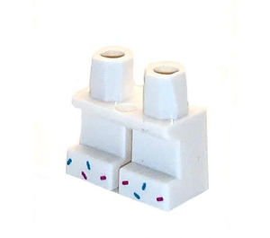 LEGO Bianco Gambe corte con Sprinkles at Feet (41879)