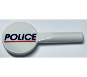 LEGO White Signal Paddle with 'POLICE’ (3900 / 82933)