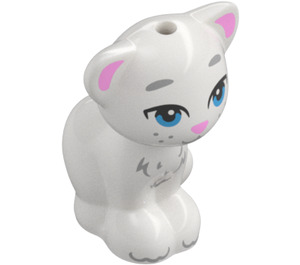 LEGO Blanco Sitting Gato con Azul Ojos (105988)