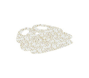 LEGO Blanc Jupe avec Gold Dots Paterne (21008 / 28591)