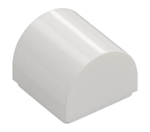 LEGO White Slope 1 x 1 Curved (49307)