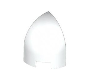 LEGO White Slope 1 x 1 x 1.3 Curved Round Sphere Quarter (1871)