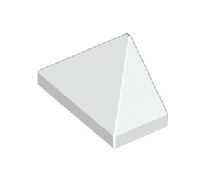 LEGO White Slope 1 x 2 (45°) Triple with Smooth Surface (3048)