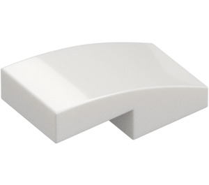 LEGO White Slope 1 x 2 Curved (11477)