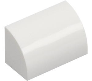 LEGO White Slope 1 x 2 Curved (37352 / 98030)